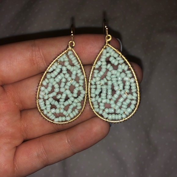 🌟Teal Teardrop Earrings🌟 - Picture 1 of 2